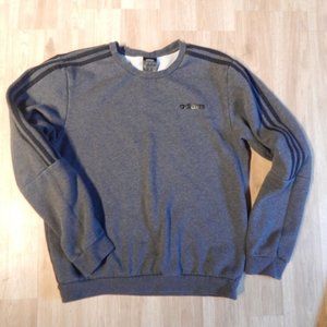 Adidas Men's Gray Long Sleeve Crew Neck Outdoor Pullover Sweatshirt Size Small